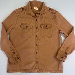 Y2k Troop Military Button-Down Jacket
